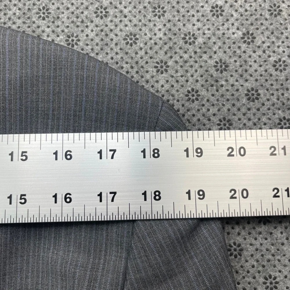 Brooks Brothers Regent Blazer 40R/W34 Grey Pinstripe Reda BrooksCool Wool Silk